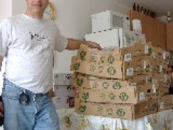 Delivering food to Gaza evacuees