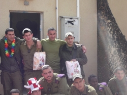 soldiers with mishloach manot