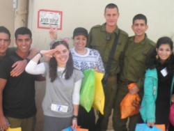 Volunteers with Soldiers