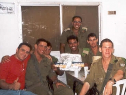 Visiting with paratroopers