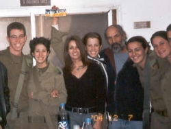 With soldiers on Chanukah