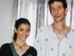 Visiting hospitalized victim of Northern hostilities